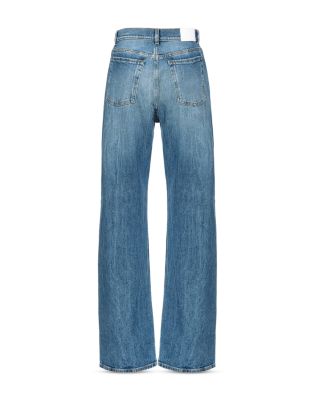 PINKO Wanda High Rise Straight Jeans in Dark Vintage Wash