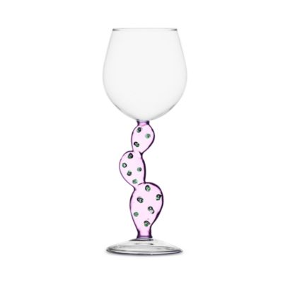 Desert Plants Cactus Wine Glass