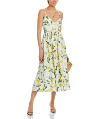 AQUA - Tie Strap Midi Dress - Exclusive
