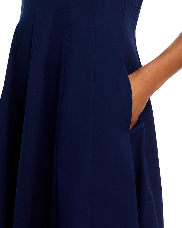 Shop Aqua Paneled Midi Dress - Exclusive In Navy
