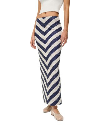 STAUD - St Tropez Beaded Maxi Skirt
