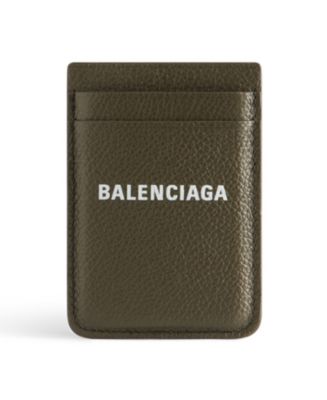 Balenciaga Crocodile Embossed Cash Magnet Card Holder