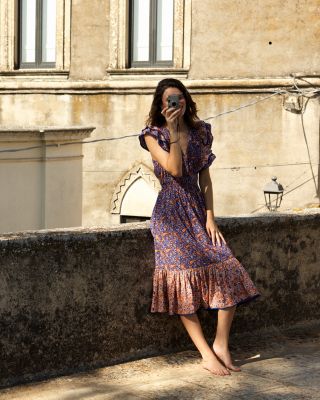 FRENCH CONNECTION Anathia Blaire Ruffled Midi Dress Bloomingdale's