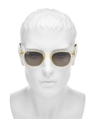 Hiehie Polarized Round Sunglasses, 50 mm