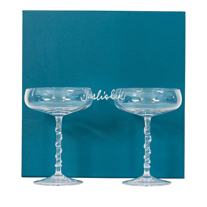 Juliska Amalia Cocktail Coupe, Set of 2