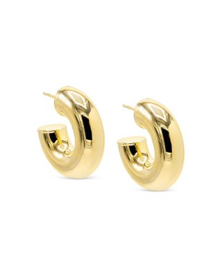 By Adina Eden - Bubble Chunky Hoop Earrings