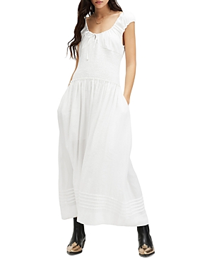 Allsaints Eliza Maxi Dress In White