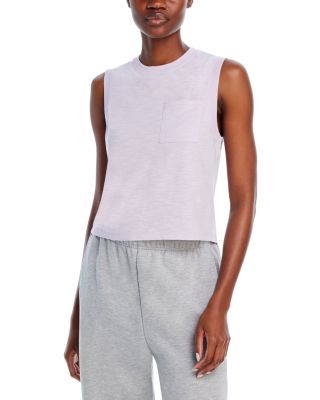 AQUA - Slub Jersey Muscle Tank - Exclusive