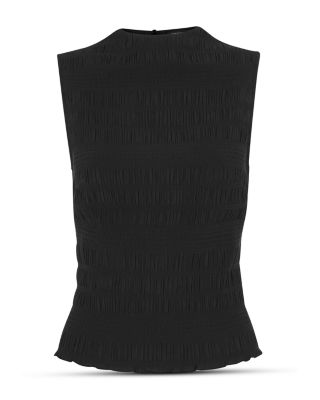 Pliss&eacute; Sleeveless Top