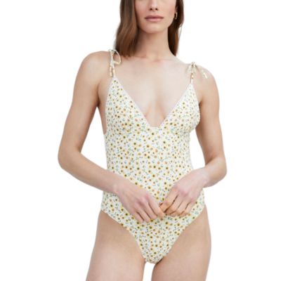 Solid & Striped - The Olympia One Piece Sunflower Print Swimsuit