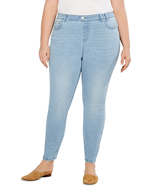 Shop Nic+zoe Plus Mid Rise Ankle Jeans In Breeze