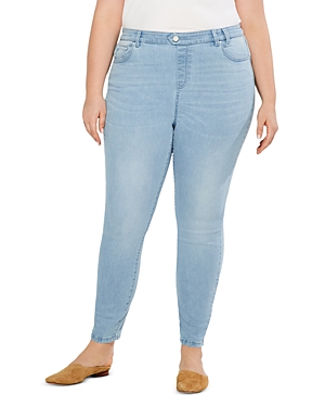 Nic+zoe Plus Mid Rise Ankle Jeans In Breeze In Breeze