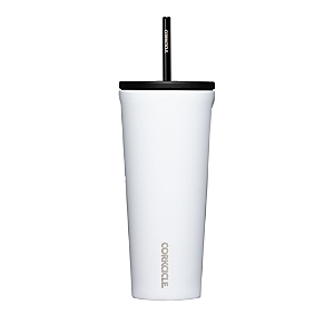 Corkcicle 24 oz Stainless Steel Insulated Cold Cup In Glossy White