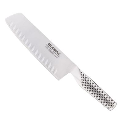 Global - Stainless Steel 6" Hollow Edge Nakiri Vegetable Knife
