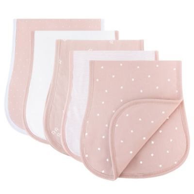 Unisex Middle Layer Reversible Burp Cloth Fleece 5 Pack - Baby