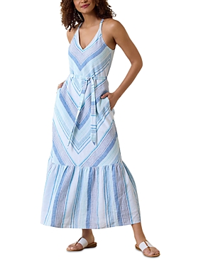 Shop Tommy Bahama Ocean Reverie Maxi Dress In Blue Canal