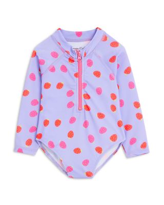 Sovereign Code Girls' Printed Bodysuit Rash Guard Swimsuit - Baby