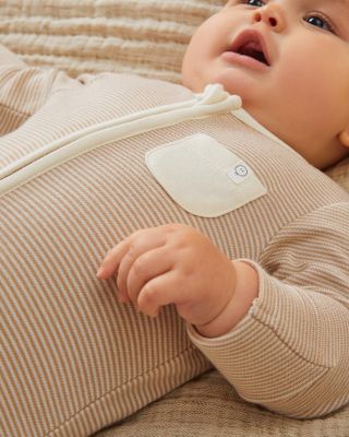 Unisex Striped Clever Zip Romper - Baby