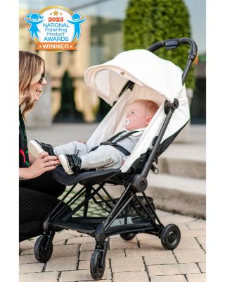 COYA Compact Lightweight Travel Ready Stroller in Matte Black