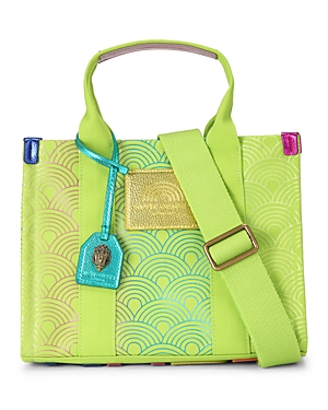 Kurt Geiger Small Southbank Tote In Bright Green