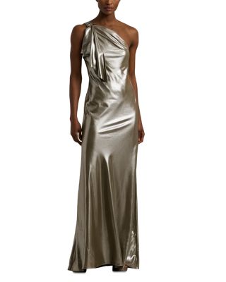 Ralph Lauren - One Shoulder Metallic Gown