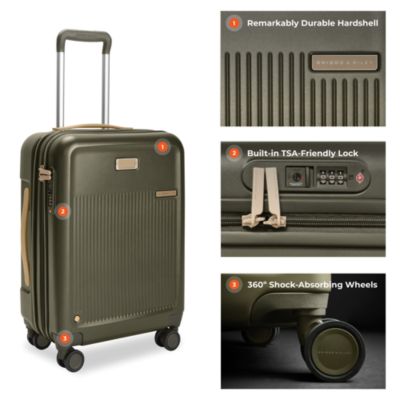 Sympatico Global Carry On Expandable Spinner Suitcase
