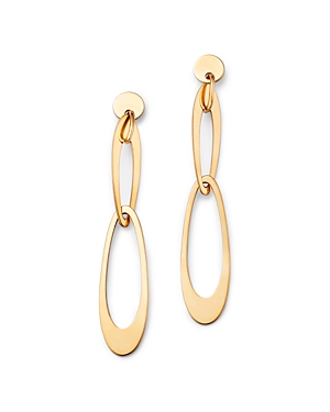 Bloomingdale's Open Oval Double Drop Earrings In 14k Yellow Gold In Gold