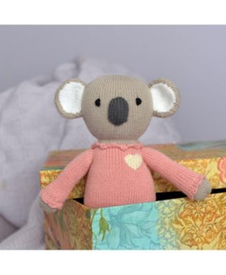 Knit Cotton Koala in Pink Sweater - Ages 0+