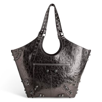 バッグ BALENCIAGA LE CAGOLE CARRY ALL BAG Balenciaga Le Cagole Large Carry All Bag Metallized