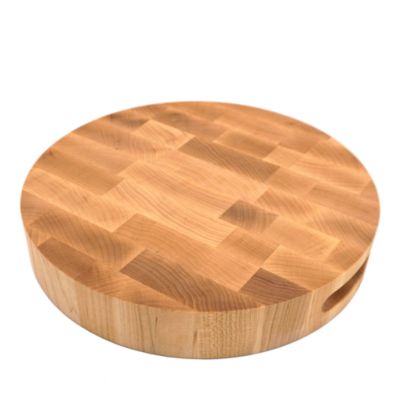 12&amp;quot; Round Maple End Grain Board