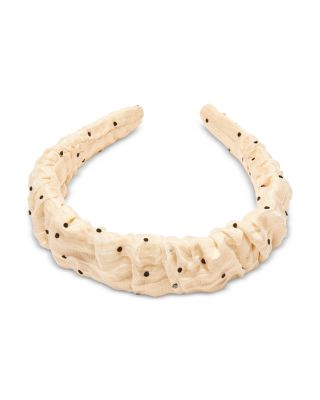 LELE SADOUGHI Polka Kelly Headband Lele Sadoughi Kelly Embellished Dandelion Jacquard Headband  main image 2
