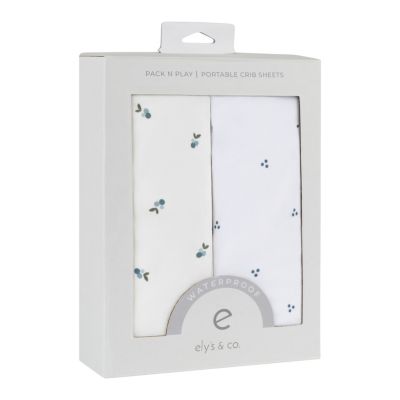 Waterproof Pack N Play | Mini Portable Crib Sheet Set - Age 0-9 Months