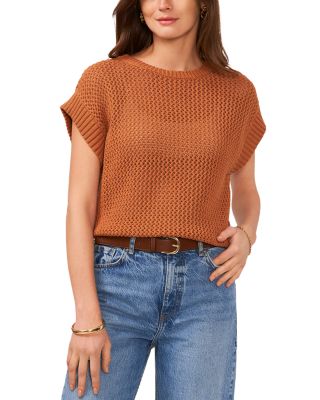 VINCE CAMUTO - Open Knit Top