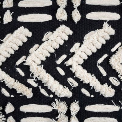 Mariel Hand Woven Textured Pouf