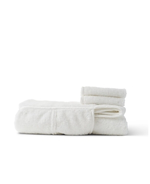 Lalo 100% Organic Hooded Towel + Washcloth 2-pack In Coconut