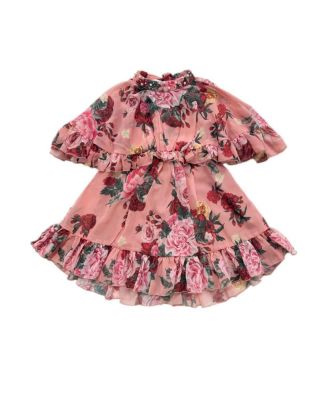 Petite Maison Kids - Girls' Flora Pink Flower Print Dress - Baby, Little Kid, Big Kid