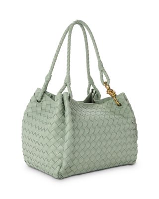 Large Andiamo Parachute Intrecciato Leather Shoulder Bag