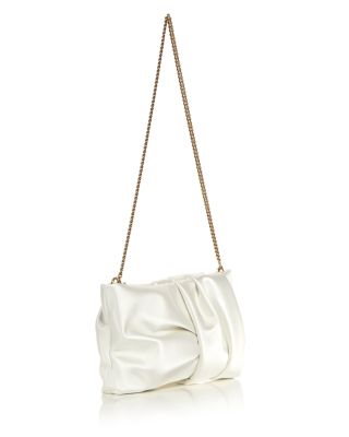 Bonny Ruched Satin Clutch