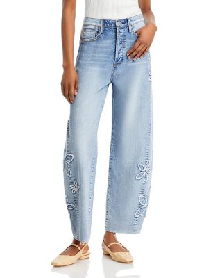 Driftwood - Parker High Rise Barrel Leg Jeans in Light Wash