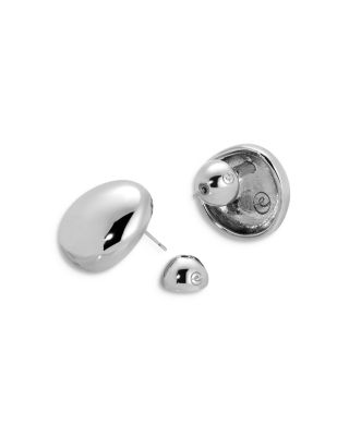 Polished Pebble Stud Earrings
