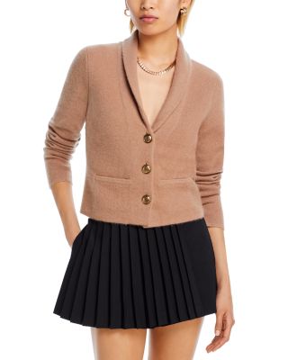 Aqua Cashmere Novelty Button Cashmere Blazer - Exclusive