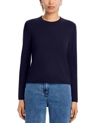 100% Cashmere Rolled Edge Sweater - Exclusive