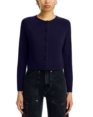 100% Cashmere Crewneck Cardigan - Exclusive