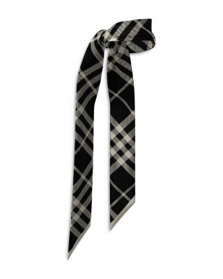 Burberry Skinny Check Silk Scarf | Bloomingdale's