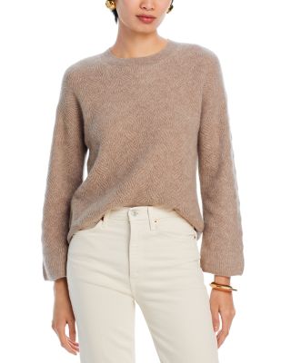 C by Bloomingdale's Cashmere - Cashmere Drop Shoulder Shaker Stitch Sweater - Exclusive