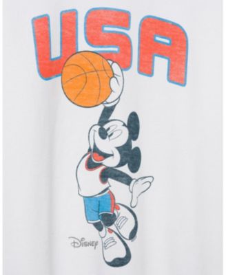Unisex USA Mickey Basketball Flea Market Fleece Sweatshirt