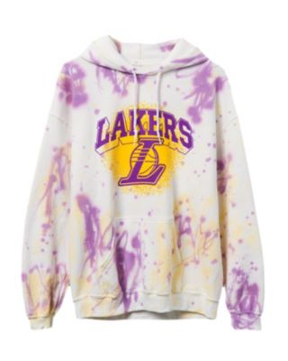 Junk Food Clothing - NBA Los Angeles Lakers Tie Dye Hoodie