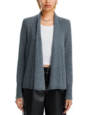 100% Cashmere Drape Front Cardigan - Exclusive