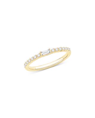 Bloomingdale's Fine Collection Diamond Baguette & Round Band in 14K Yellow Gold, 0.20 ct. t. w.