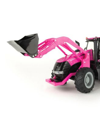  1/16 Big Farm PINK Case IH Magnum Tractor with Loader and Lights & Sounds - Ages 5-7